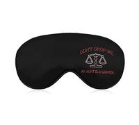 Don't Drop Me My Aunt is A Lawyer Sleep Eye Mask Soft Eye Covers Blocking Lights Blindfold with Adjustable Strap for Travel Nap
