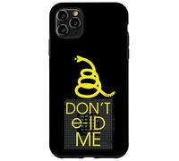 Don't e-ID Me Anti Digital ID Privacy Gadsden Snake Flag Case for iPhone 11 Pro Max
