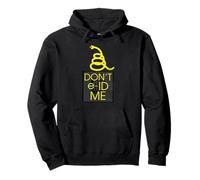 Don't e-ID Me Anti Digital ID Privacy Gadsden Snake Flag Pullover Hoodie