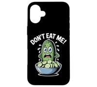 Dont Eat Me Cucumber Funny Vegan Food Humor Case for iPhone 16 Plus