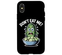 Dont Eat Me Cucumber Funny Vegan Food Humor Case for iPhone X/XS