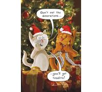 Don't Eat The Decorations Funny Christmas Greeting Card Humour Xmas Card 669354