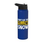 Dont Eat The Yellow Snow Funny Ski Stainless Steel Insulated Water Bottle