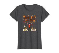 Don't Fall for Me: Autumn Humor for Clumsy Romantics T-Shirt, Women, Dark Heather Grey, L