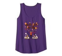 Don't Fall for Me: Autumn Humor for Clumsy Romantics Tank Top, Women, Purple, L