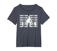 Dont Fart Dont Fart Weightlifting Gym T-Shirt, Women's Plus, Heather Blue, 6X