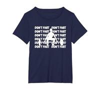 Dont Fart Dont Fart Weightlifting Gym T-Shirt, Women's Plus, Navy Blue, 2X