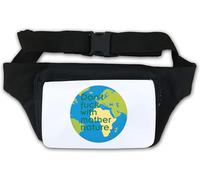 Don't FCK with Mother Nature Slogan Waist Bag Fanny Pack White