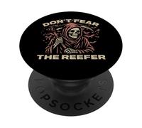 Don't Fear Reefer Grim Reaper Angel Of Death Soul Collector PopSockets Adhesive PopGrip