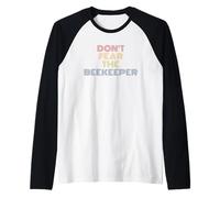 Don't Fear The Beekeeper Retro Pollinator Raglan Baseball Tee