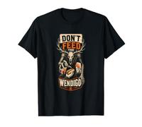 Don't Feed the Wendigo Retro Sign Value Graphic T-Shirt