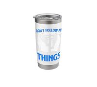 Don't Follow Me Electric Technician Cable Electrical Lineman Stainless Steel Insulated Tumbler