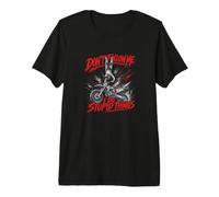 Dont Follow Me I Do Stupid Things Motocross Premium T-Shirt