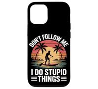 Don't Follow Me I Do Stupid Things Paddleboarding Case for iPhone 12/12 Pro