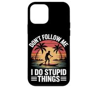 Don't Follow Me I Do Stupid Things Paddleboarding Case for iPhone 12 mini