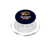 Don't Follow Me I Do Stupid Things Retro Parkour Urban PopSockets PopGrip for MagSafe