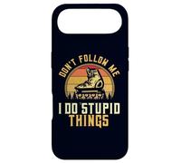 Don't Follow Me I Do Stupid Things Retro Roller Blading Case for iPhone Air