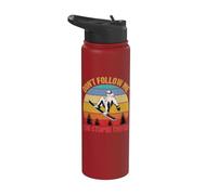 Don't Follow Me I Do Stupid Things Snowboard Stainless Steel Insulated Water Bottle