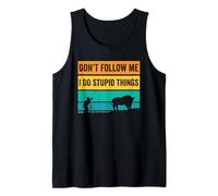 Don't Follow Me I Do Stupid Things Wildlife Photographer Tank Top