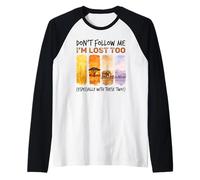 Dont Follow Me Im Lost Too Watercolor Safari Elephant Raglan Baseball Tee