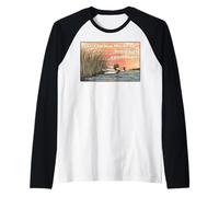 Dont Follow The Herd - Rebellious Duck Sunset Design Raglan Baseball Tee
