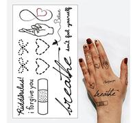 Don't Fool Yourself Temporary Tattoos - Small Fingers Crossed Set Realistic Waterproof Transfer Sticker Finger Arm Body Art Men Women Kids - By Delusion Tattoos