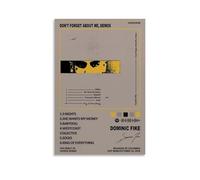 Don't Forget About Me, Demos Dominic Fike Anti Splash Art Posters Living Room And Bedroom Hanging Paintings Suitable for Multiple Scenarios No Need for Punching Easy to Install Suitable for Gifts And