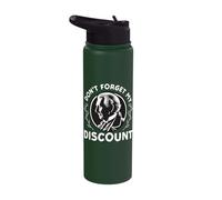 Don't Forget My Discount Senior Discount Stainless Steel Insulated Water Bottle
