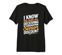 Dont Forget My Senior Discount Funny Elderly Premium T-Shirt