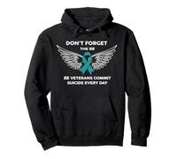 Don't Forget the 22 - Awareness for Veterans Mental Health Pullover Hoodie