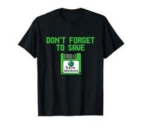 Dont Forget to Save Earth Day Floppy Disk Retro Geek T-Shirt