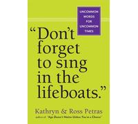 Don't Forget To Sing In The Lifeboats (U.S edition)