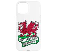 Don't Forget To Sing When You Win Banner Welsh Dragon Case for iPhone 15