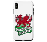 Don't Forget To Sing When You Win Banner Welsh Dragon Case for iPhone XS Max