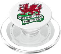Don't Forget To Sing When You Win Banner Welsh Dragon PopSockets PopGrip for MagSafe