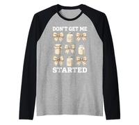 Don't Get Me Started Coquette Sourdough Bows Funny Baker Raglan Baseball Tee