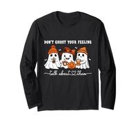 Don't Ghost Your Feeling Talk About Them Cute Halloween Long Sleeve T-Shirt