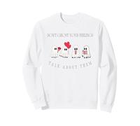 Don't Ghost Your Feelings Talk About Them Ghosts Design Sweatshirt