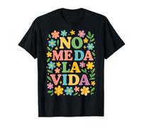 Don't Give Me Life Funny Phrase Retro Floral T-Shirt