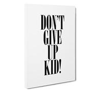 Dont Give Up Typography Canvas Print | Gallery Wrapped 30mm Frame Wall Art | 30x20 inches | Ready to Hang | Modern Typography Picture | Living Room Bedroom Lounge Office