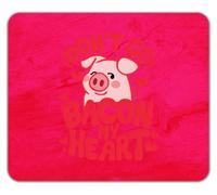 Don't Go Bacon my Heart Funny Pig Pork Lover Mouse Mat Pad 24cm x 19cm