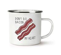 Don't Go Bacon My Heart Retro Enamel Mug Cup
