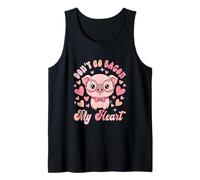 Don't Go Bacon My Heart Valentine Pig Funny Chef Lunch Lady Tank Top