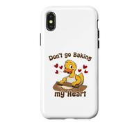 Don't Go Baking My Heart Cruise Duck Baker Pun Fun Case for iPhone X/XS