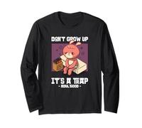 Don't Grow Up It's A Trap - Adulthood (Funny Graphic) Long Sleeve T-Shirt