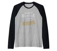Don't Hate Me Because I'm Beardiful Raglan Baseball Tee