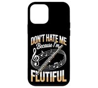 Dont Hate Me Because Im Flutiful Flute Band Music Flutist Case for iPhone 12 mini