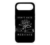 Don't Hate, Meditate Funny Yoga Instructor Meditation Design Case for iPhone Air