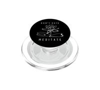 Don't Hate, Meditate Funny Yoga Instructor Meditation Design PopSockets PopGrip for MagSafe