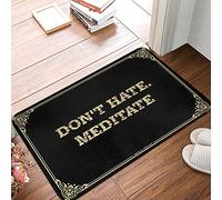 Don't Hate. Meditate Mat For Livingroom Colorful Bath
